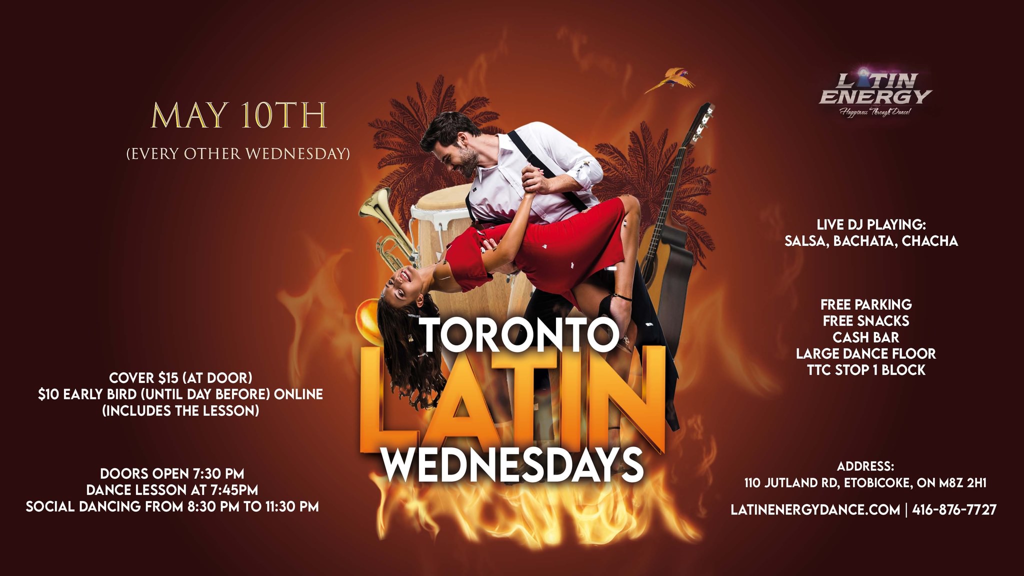 Toronto Latin Wednesday Salsa Bachata Party