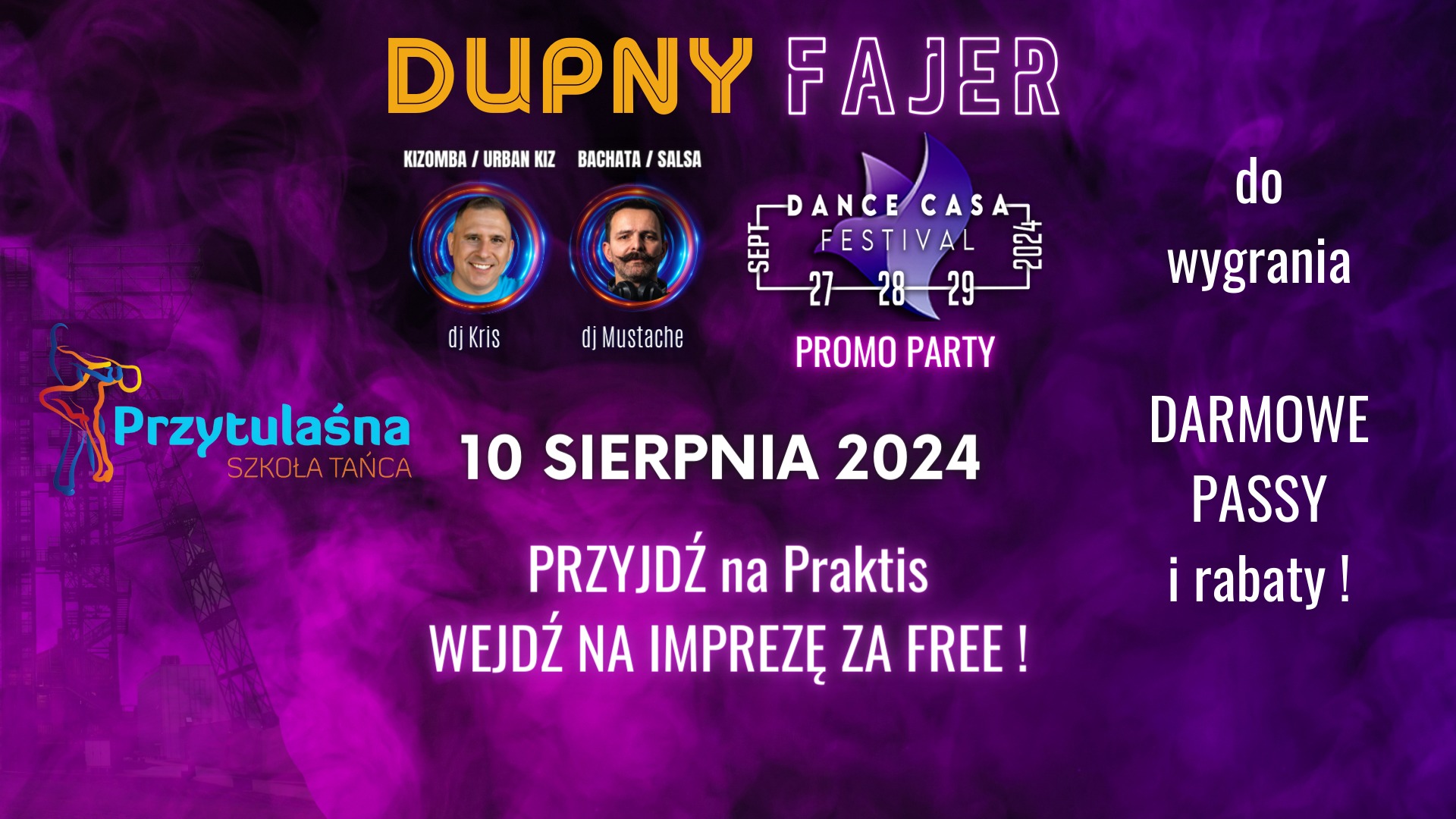 DUPNY FAJER - DANCE CASA FESTIVAL promo party. Kizomba urbankiz, bachata salsa