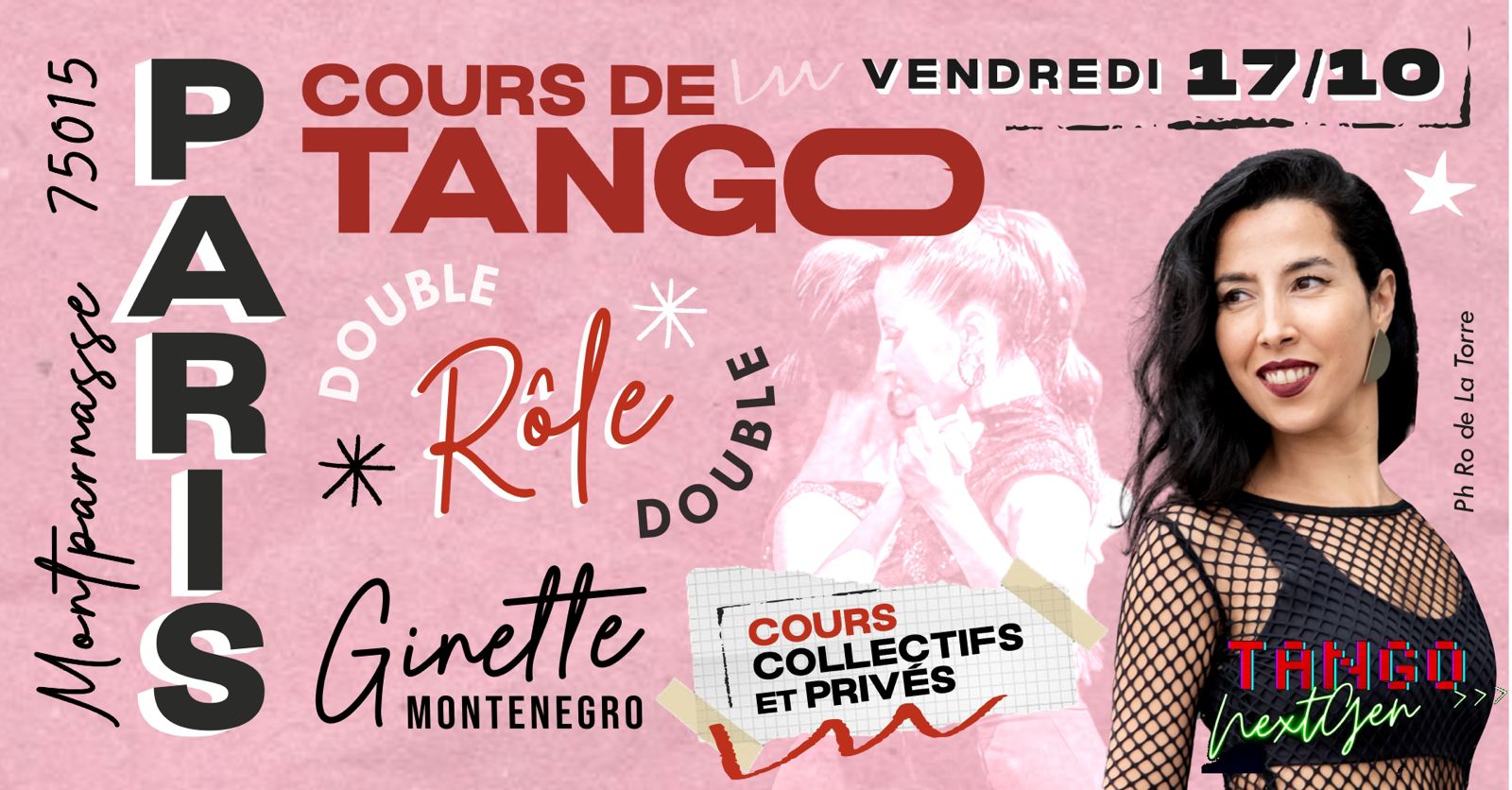 Double-rôle avec Ginette Montenegro à Paris