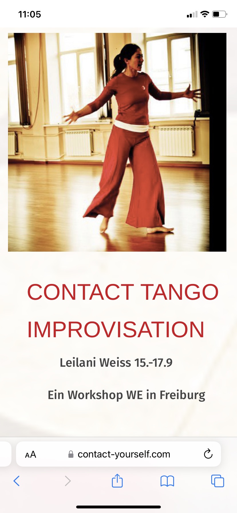 Contact Tango Improvisieren