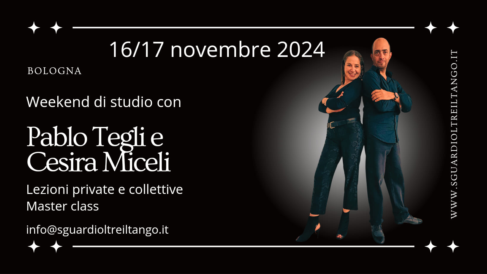 Weekend di studio con Pablo Tegli e Cesira Miceli!