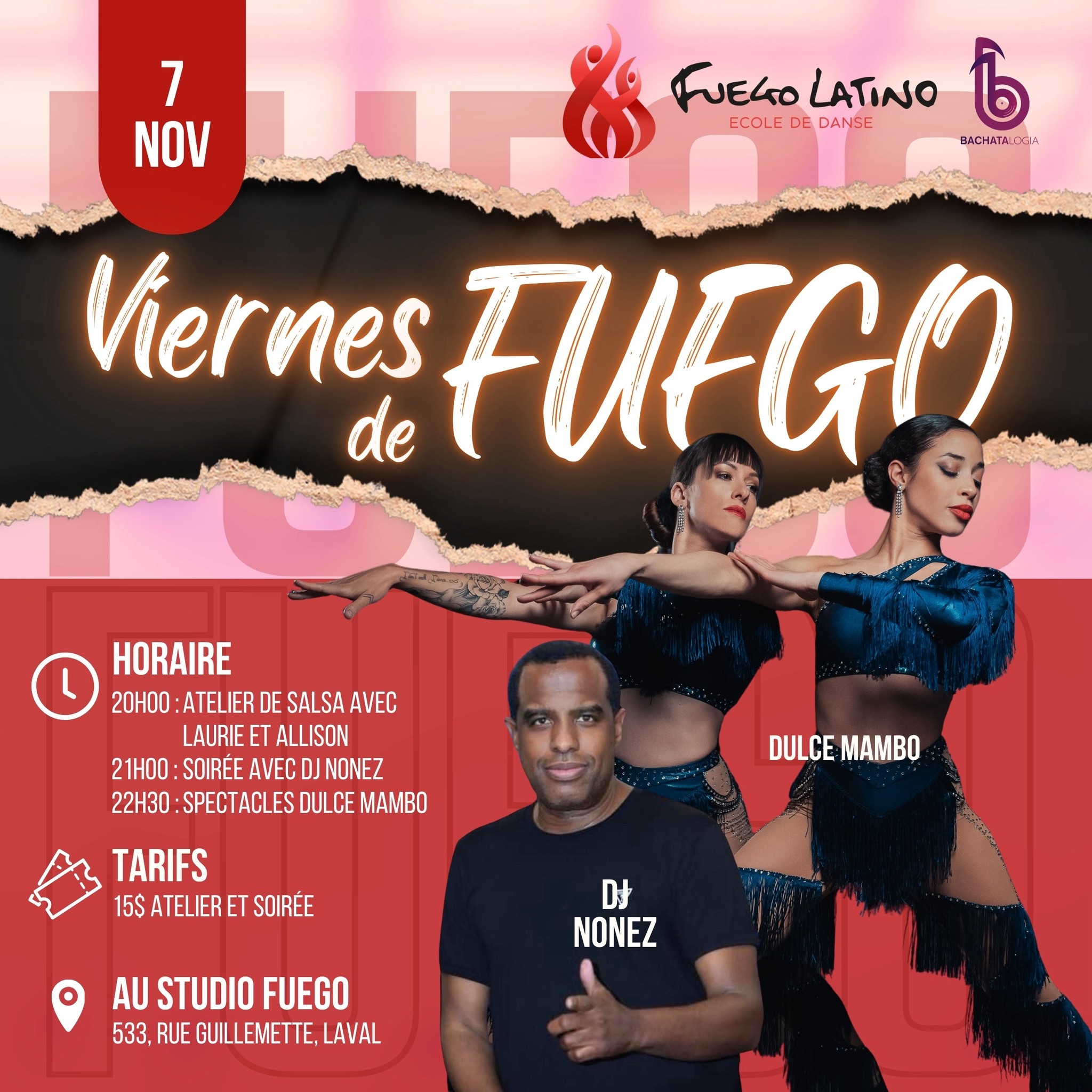 Viernes de fuego avec DJ Nonez