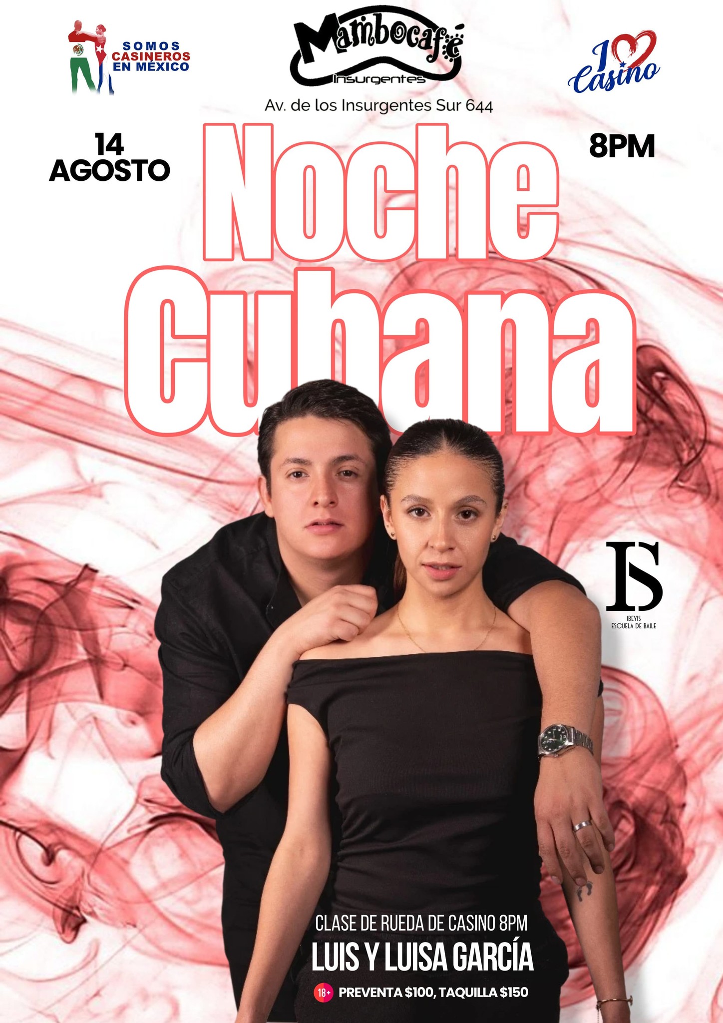 Noche Cubana jueves 14 de agosto