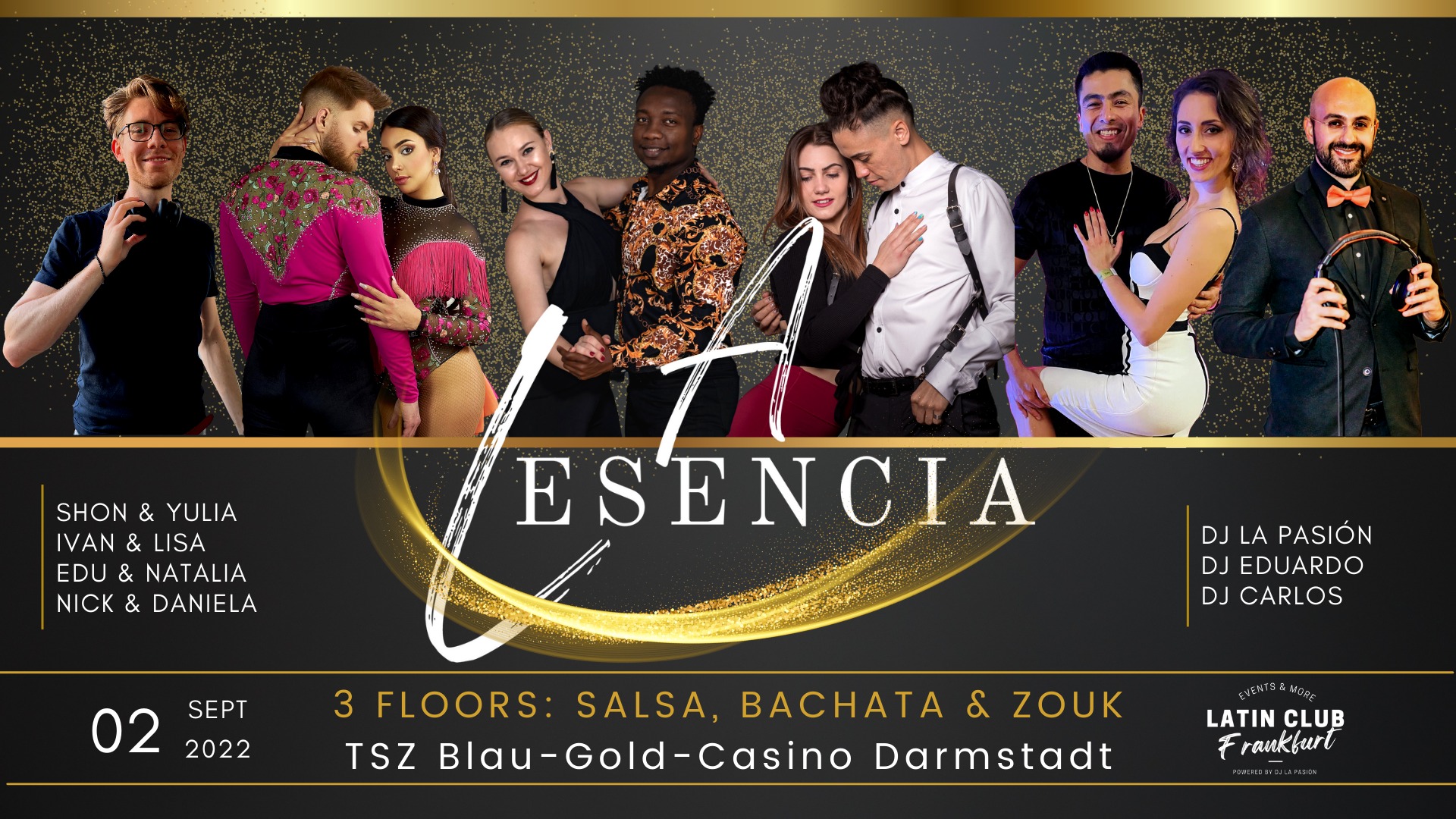 ★LA ESENCIA★ 3 Floors! Salsa, Bachata & Zouk