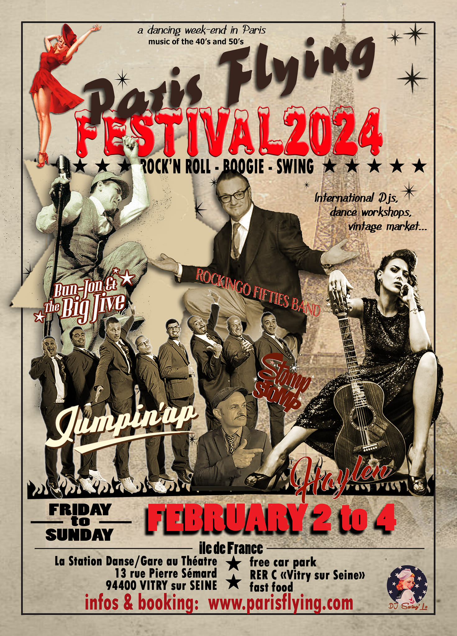 3 Concerts dansants : Bun Jon & the Big Jive - Haylen & Stomp Stomp Swing