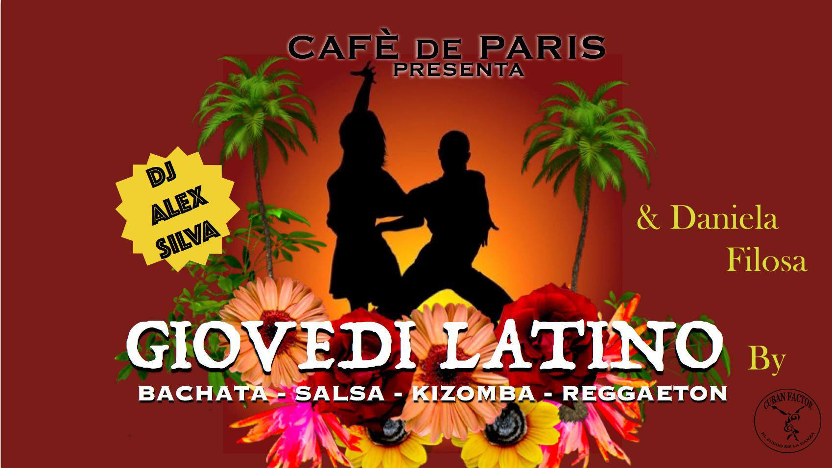 Giovedì Caraibico al Cafè De Paris con i Cuban Factor!