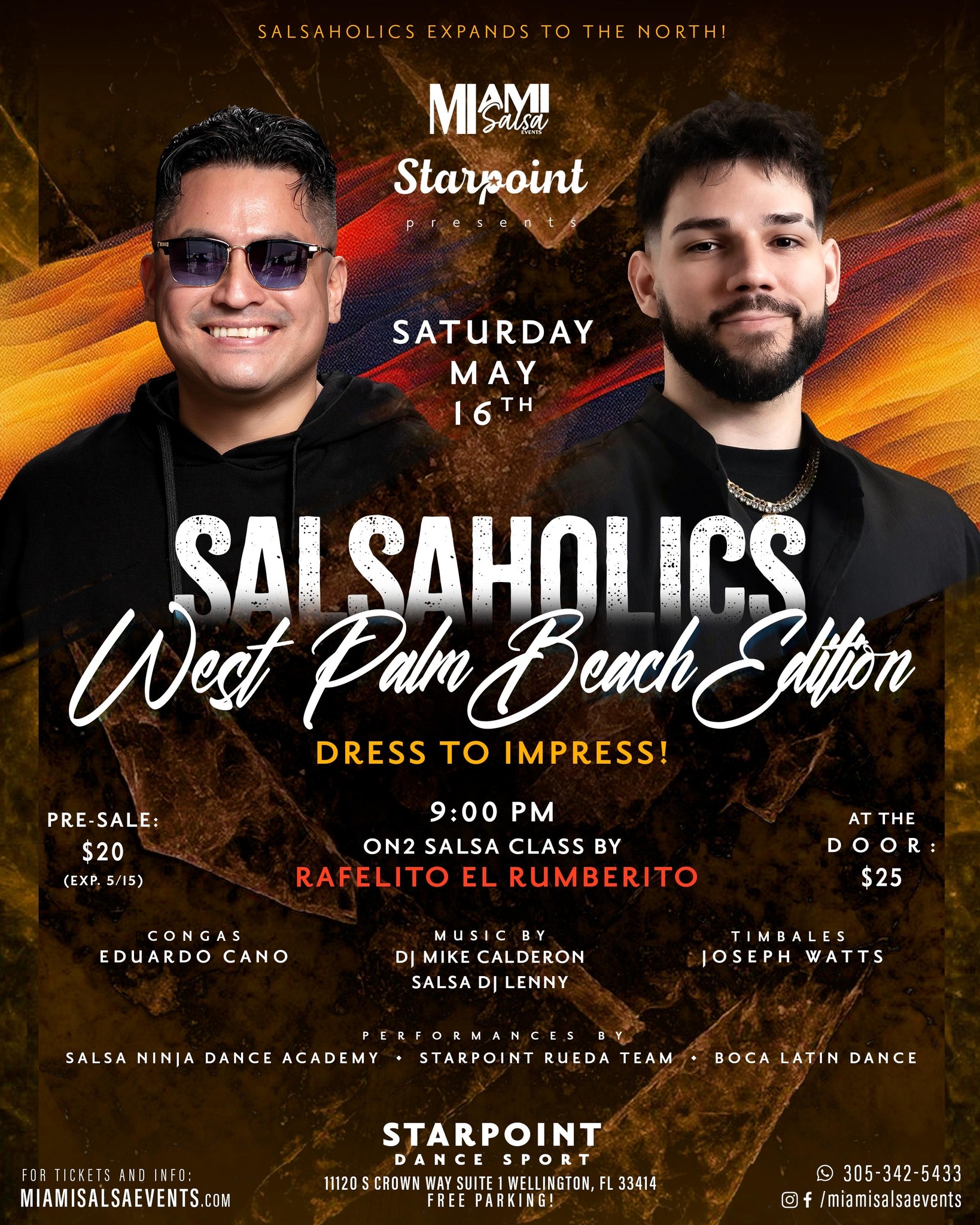 SALSAHOLICS! Latin Dancing comes to WPB Wellington!