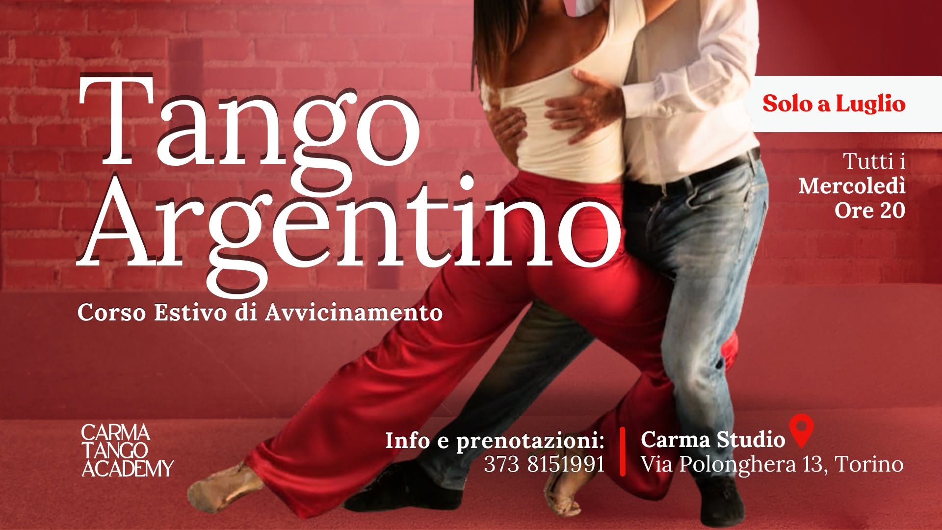 Corso Estivo di Tango Argentino • Solo a Luglio 💃