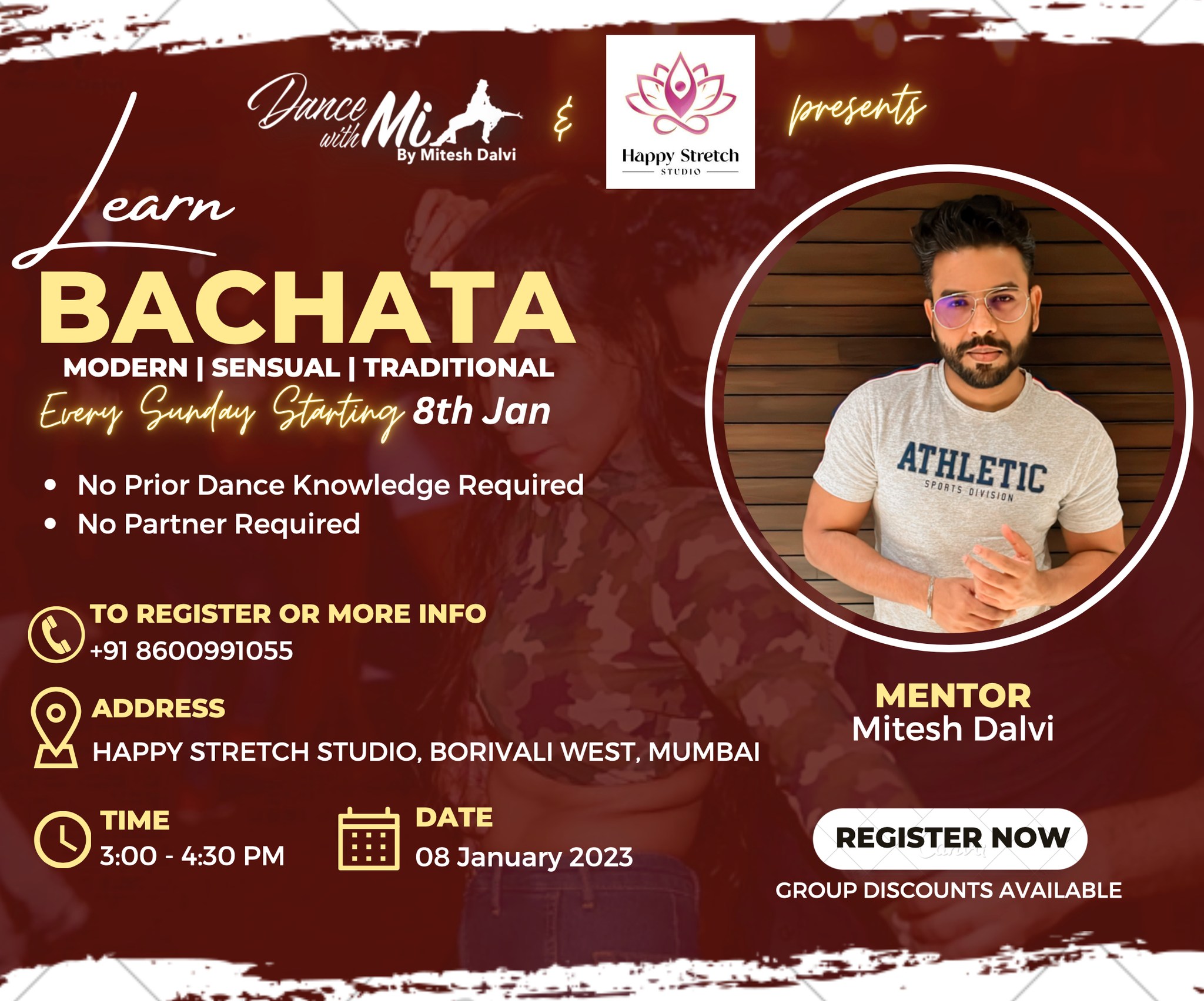 Learn Bachata in Borivali, Mumbai