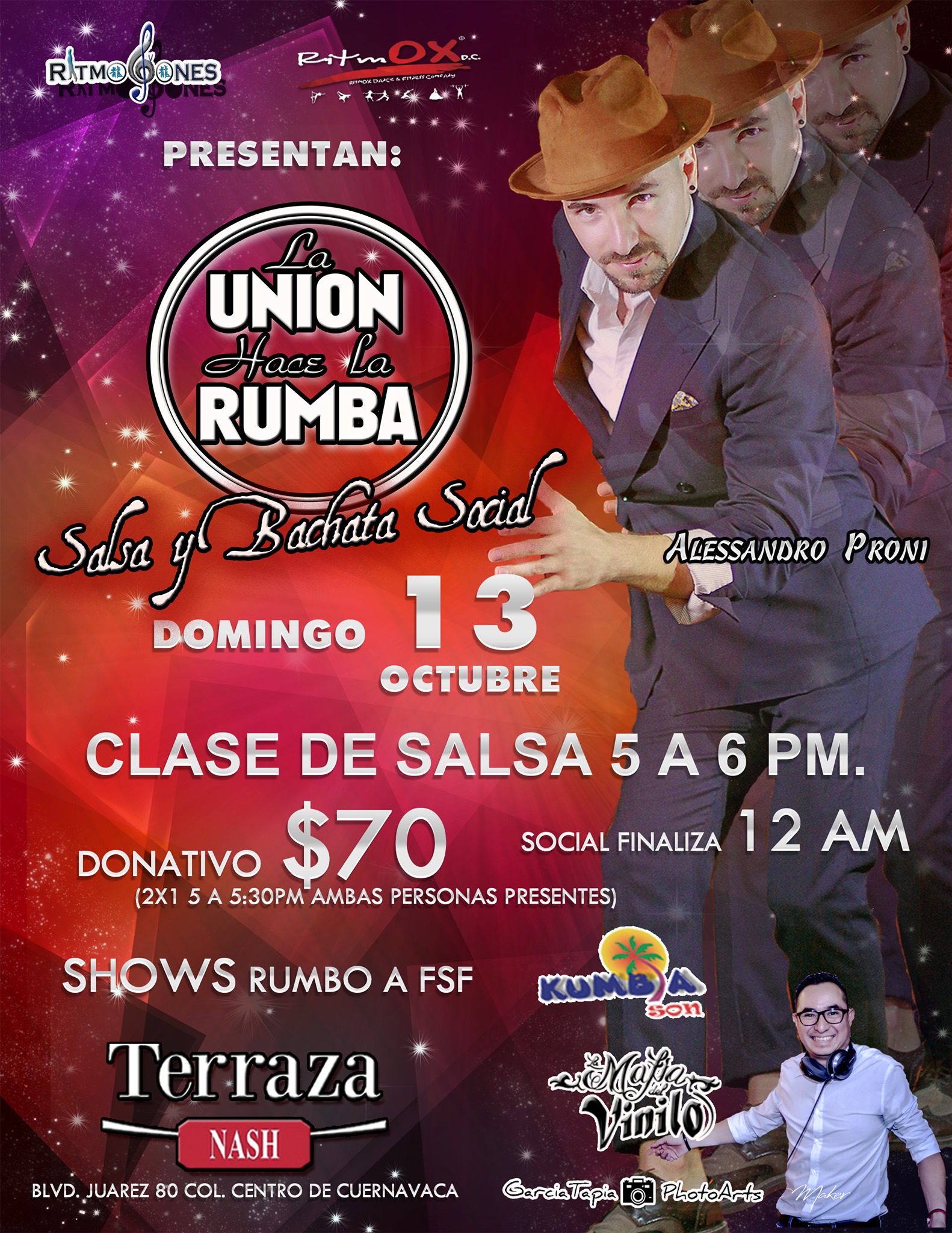 La Unión Hace La Rumba Salsa Y Bachata Social De Octubre
