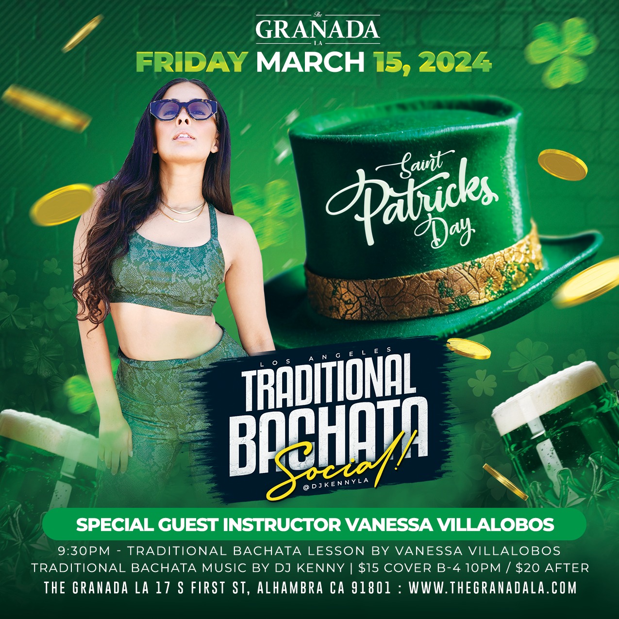 LA's Traditional Bachata Social • Saint Patricks Edition!