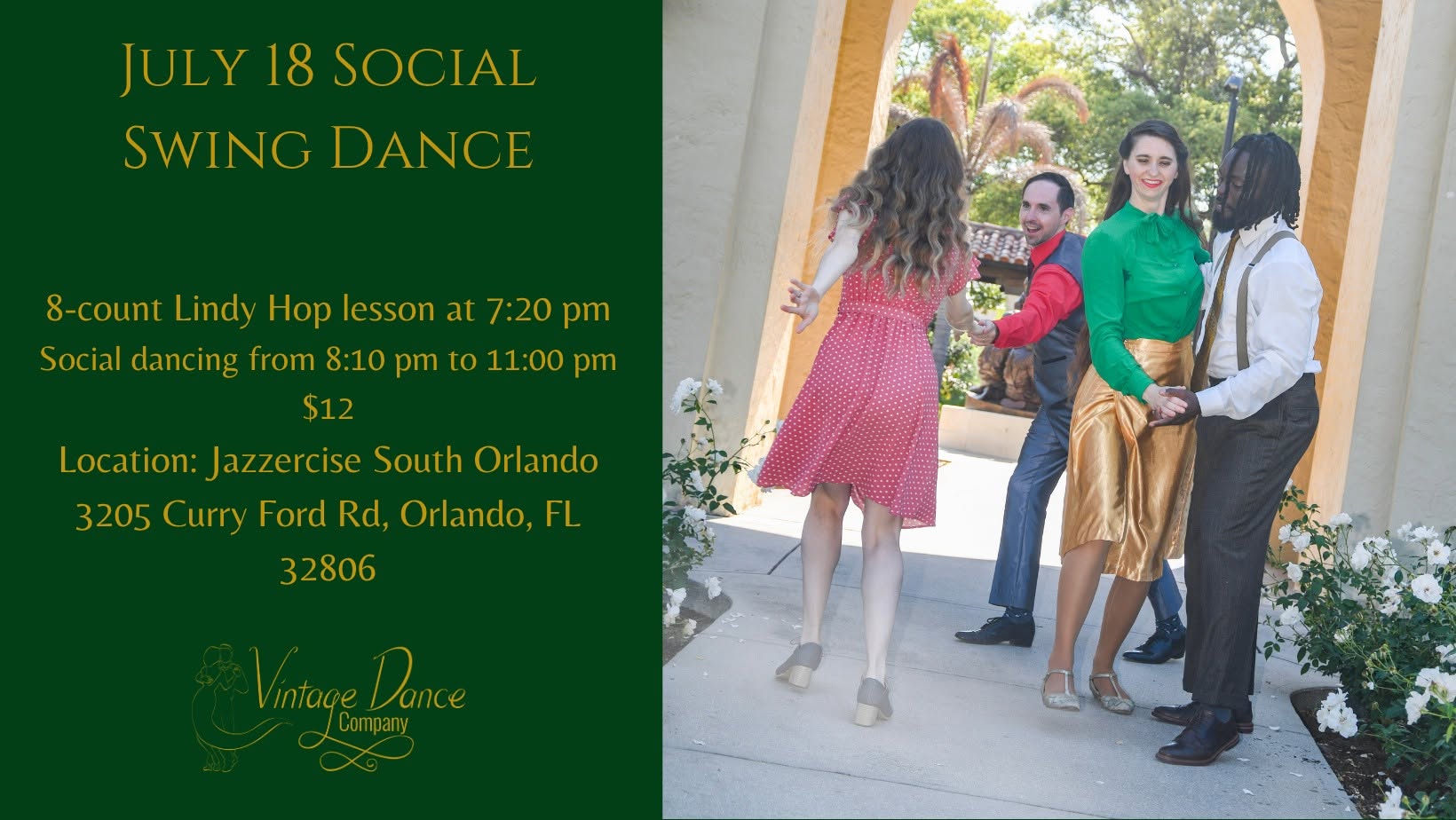 July 18 Social Swing Dance