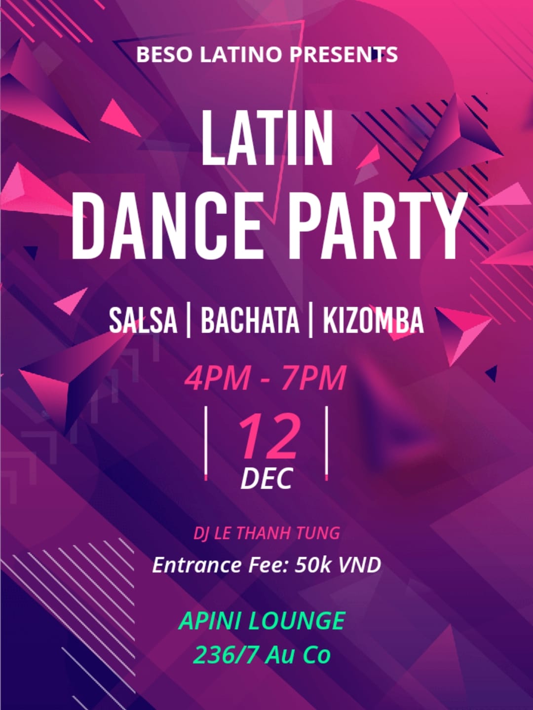SUNDAY LATIN DANCE PARTY