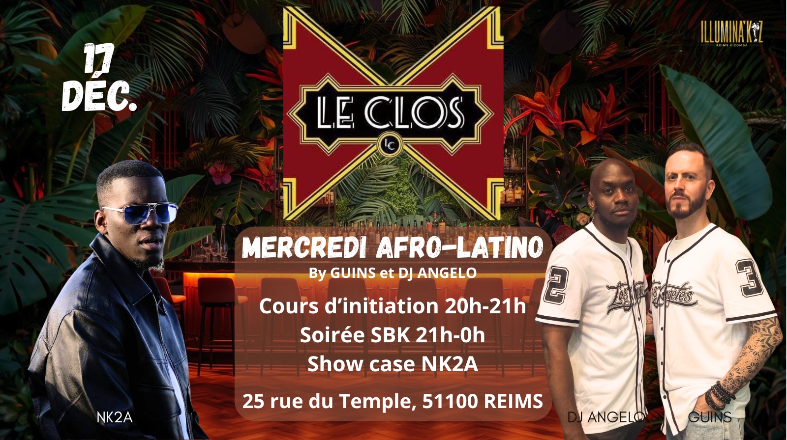 LE CLOS - soirée Afro Latino