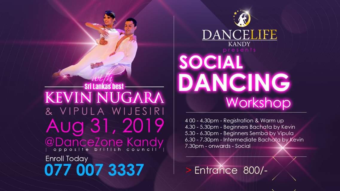 Social Dancing Workshop in Kandy with Kevin Nugara @ DanceZone
