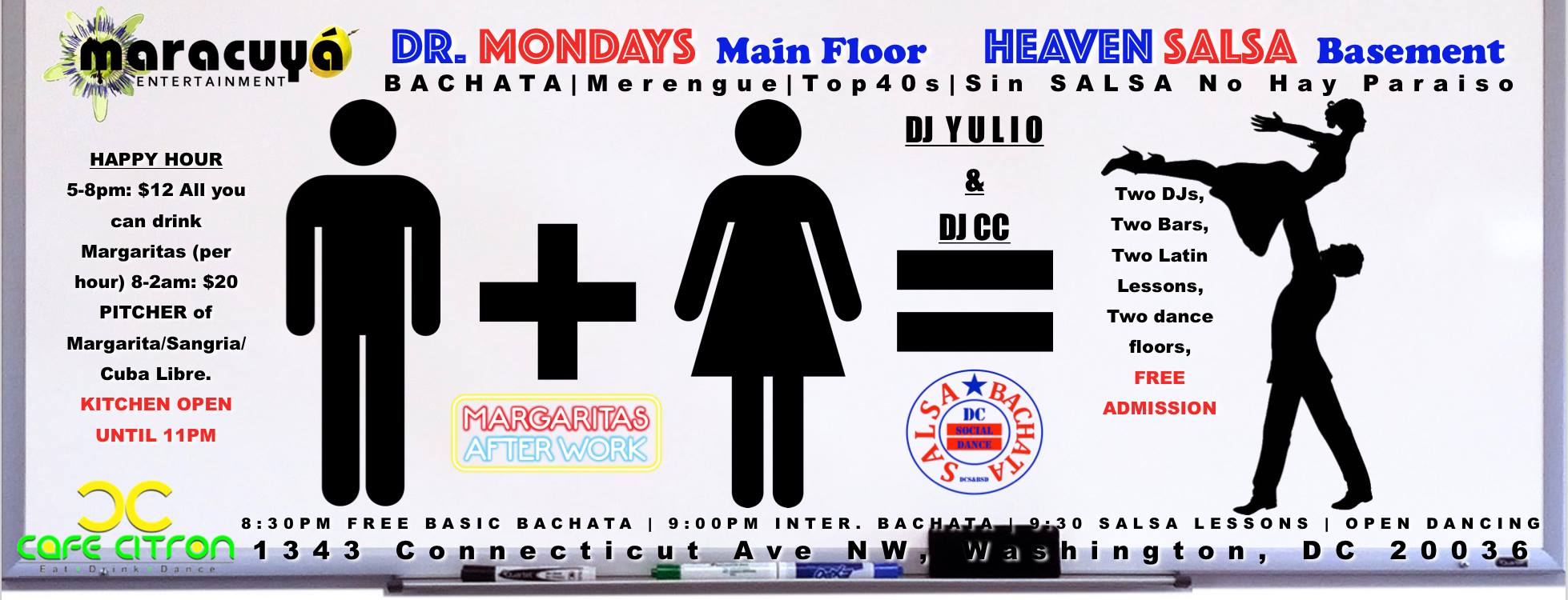 DR. Mondays + Heaven Salsa (2 Floors, 2 DJs) *DJ CC & DJ Yulio*