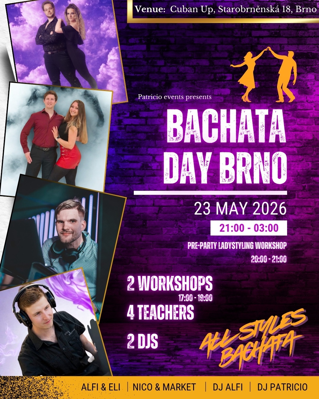 Zrušeno !! 2x workshop + Lady Styling and Bachata party