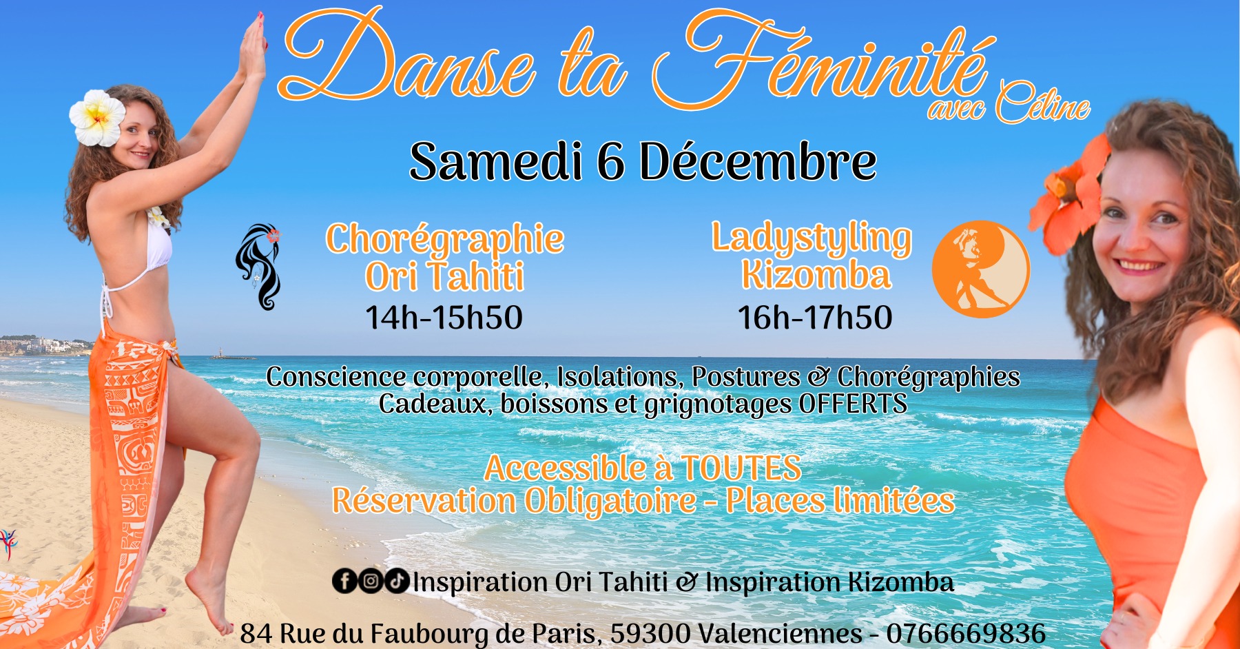 🌺 Danse ta féminité 🌺 Ori Tahiti & Ladystyling Kizomba 💃🏻 Accessible à TOUTES