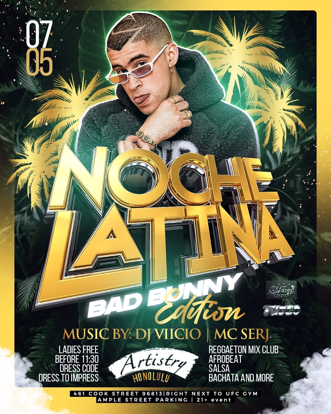 FUEGO SATURDAY'S NOCHE LATINA