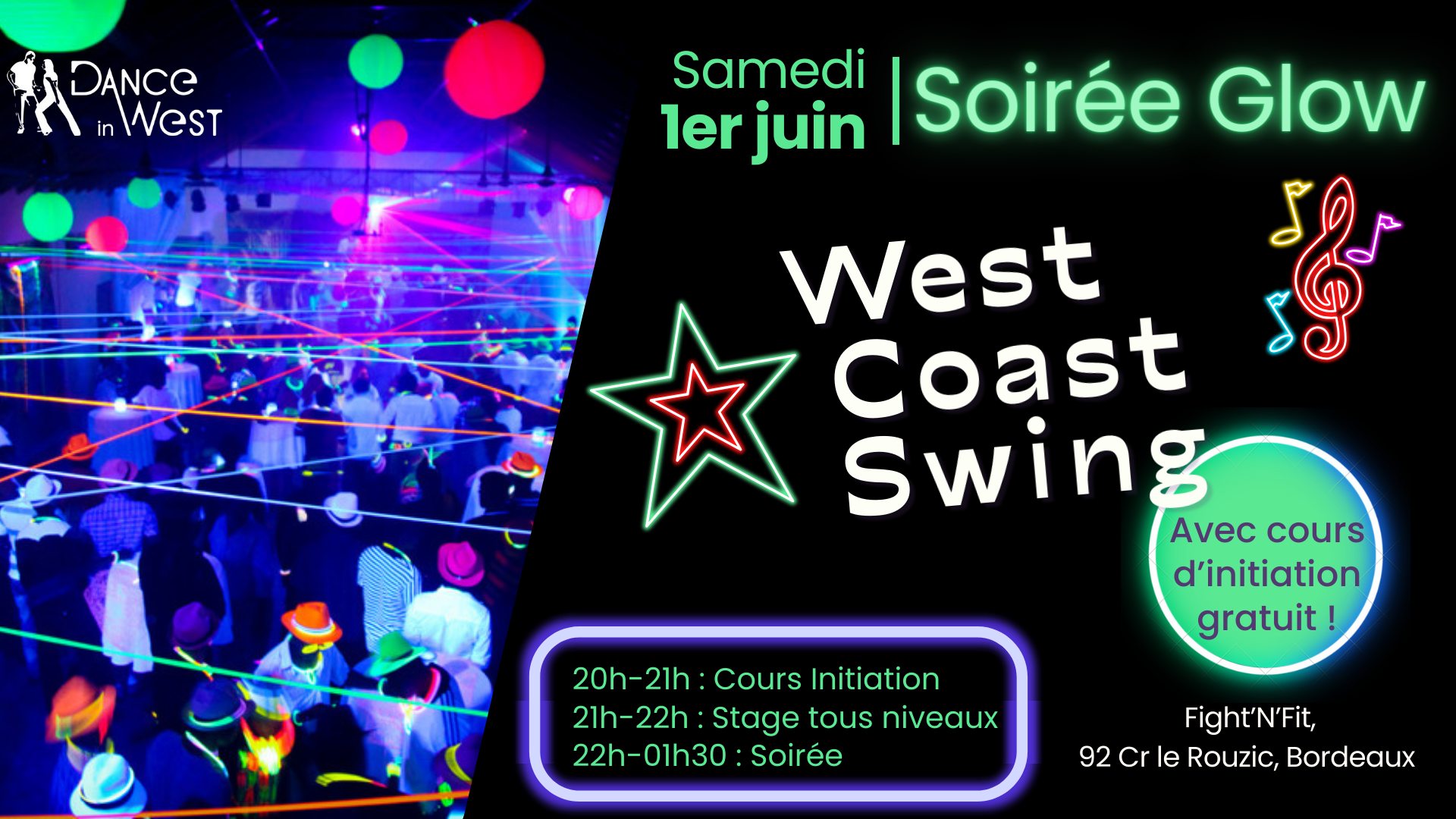 Soirée 100% West Coast Swing - Bordeaux - Initiation gratuite !