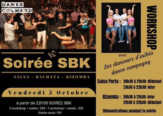 Soirée SBK : Salsa Bachata Kizomba avec Exibia Dance Compagny