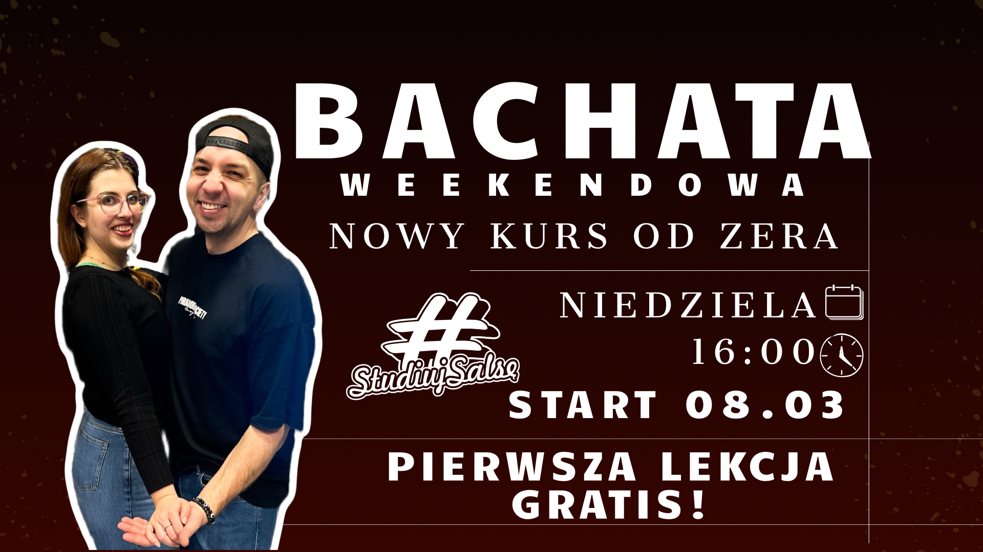 BACHATA w PARACH KURS WEEKENDOWY od zera GRATIS PIERWSZA LEKCJA