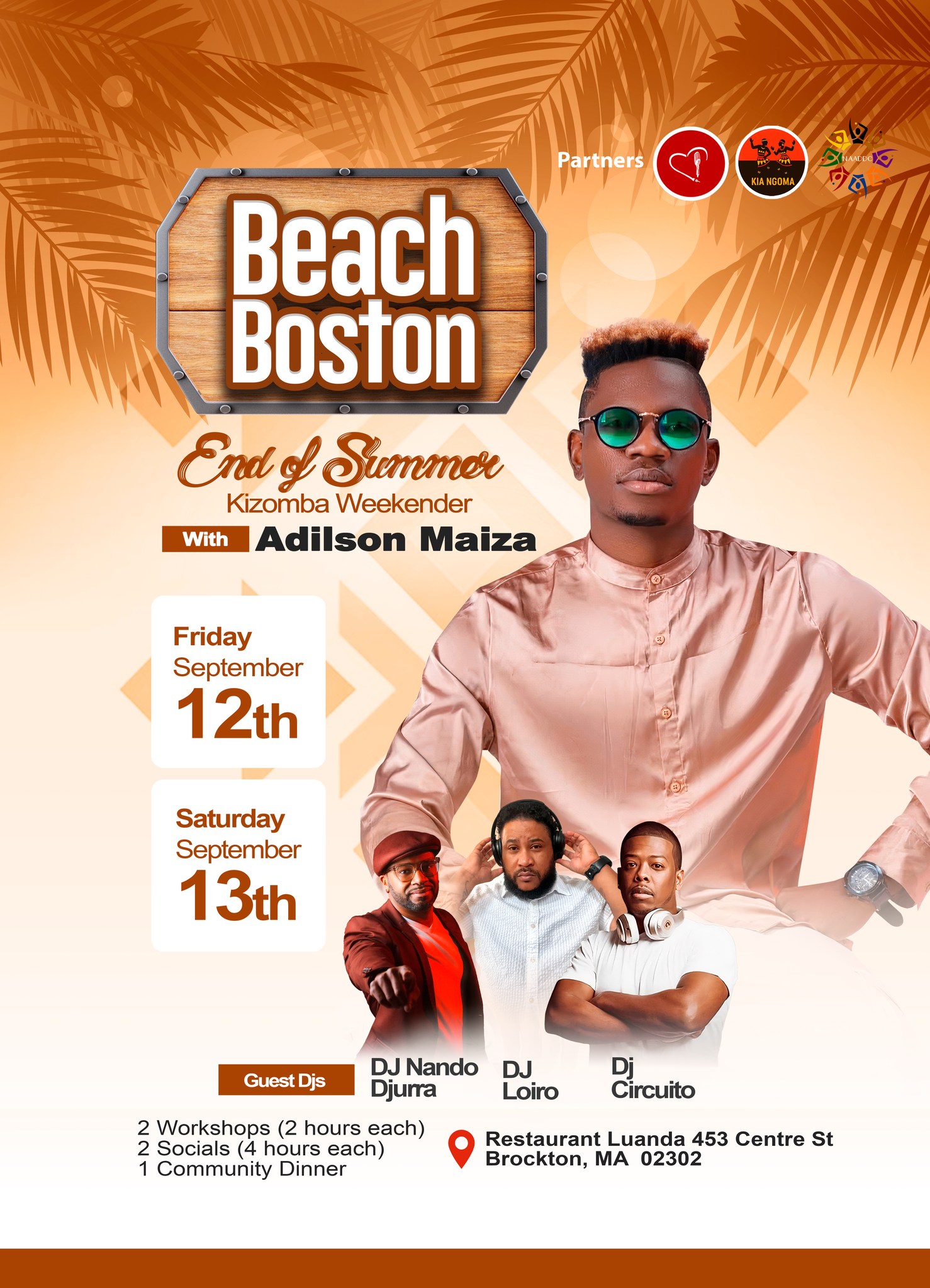 Beach Boston: End of Summer Kizomba Weekender with Adilson Maiza