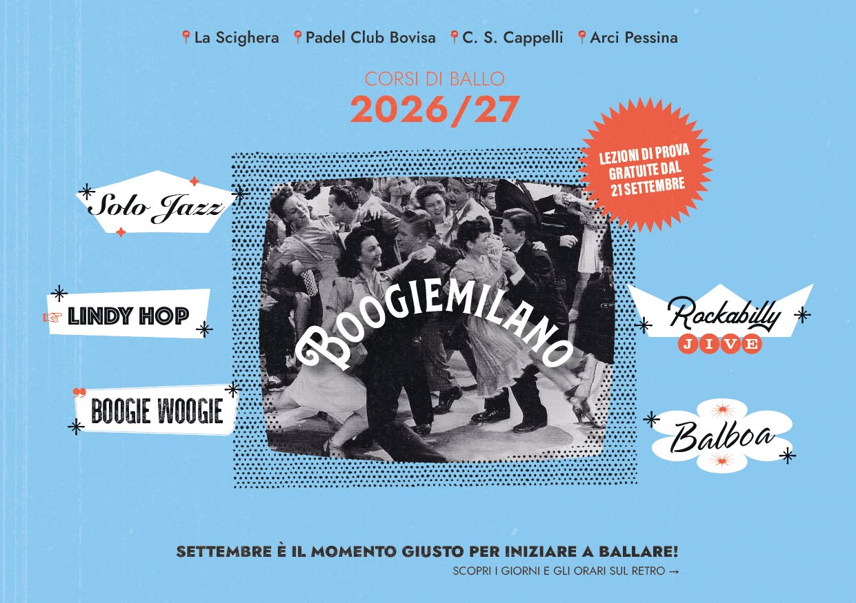 Corsi di Ballo Swing 2026 27 • Lezioni di prova gratuite • BoogieMilano