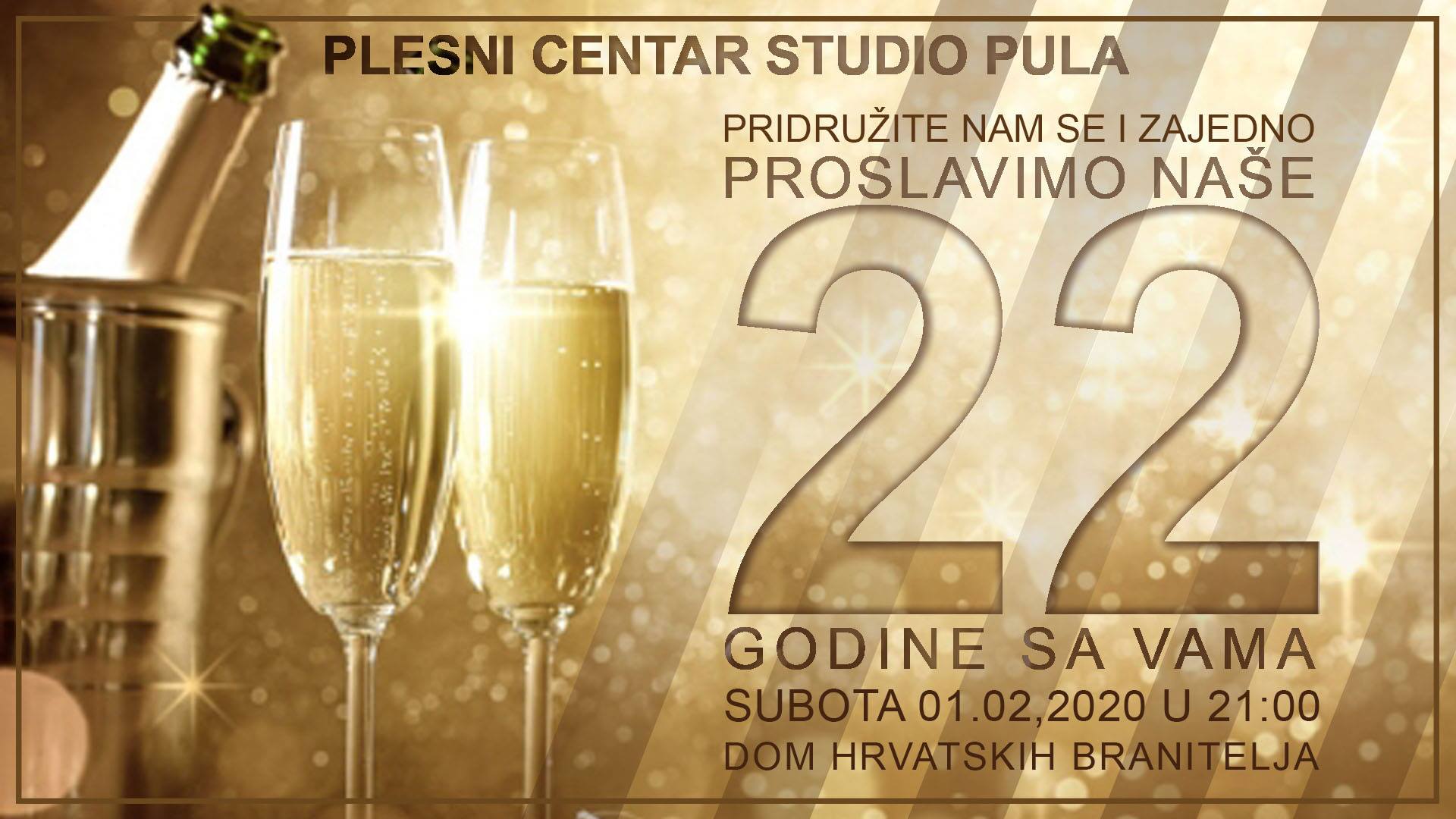 Proslavimo naših 22 godine plesa - Obljetnica PC Studio Pula