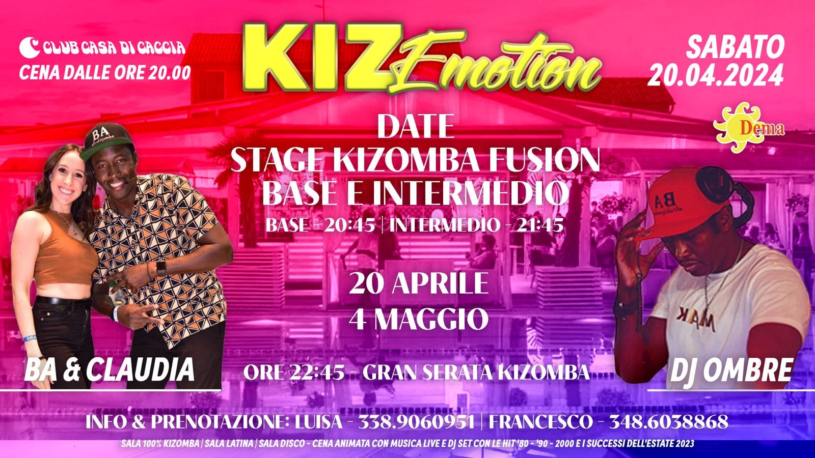 KIZOMBA ÈMOTION SABATO 20 APRILE 2024