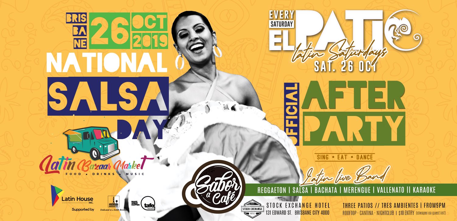 Latin Bazaar + National Salsa Day AFTER PARTY at El PATIO