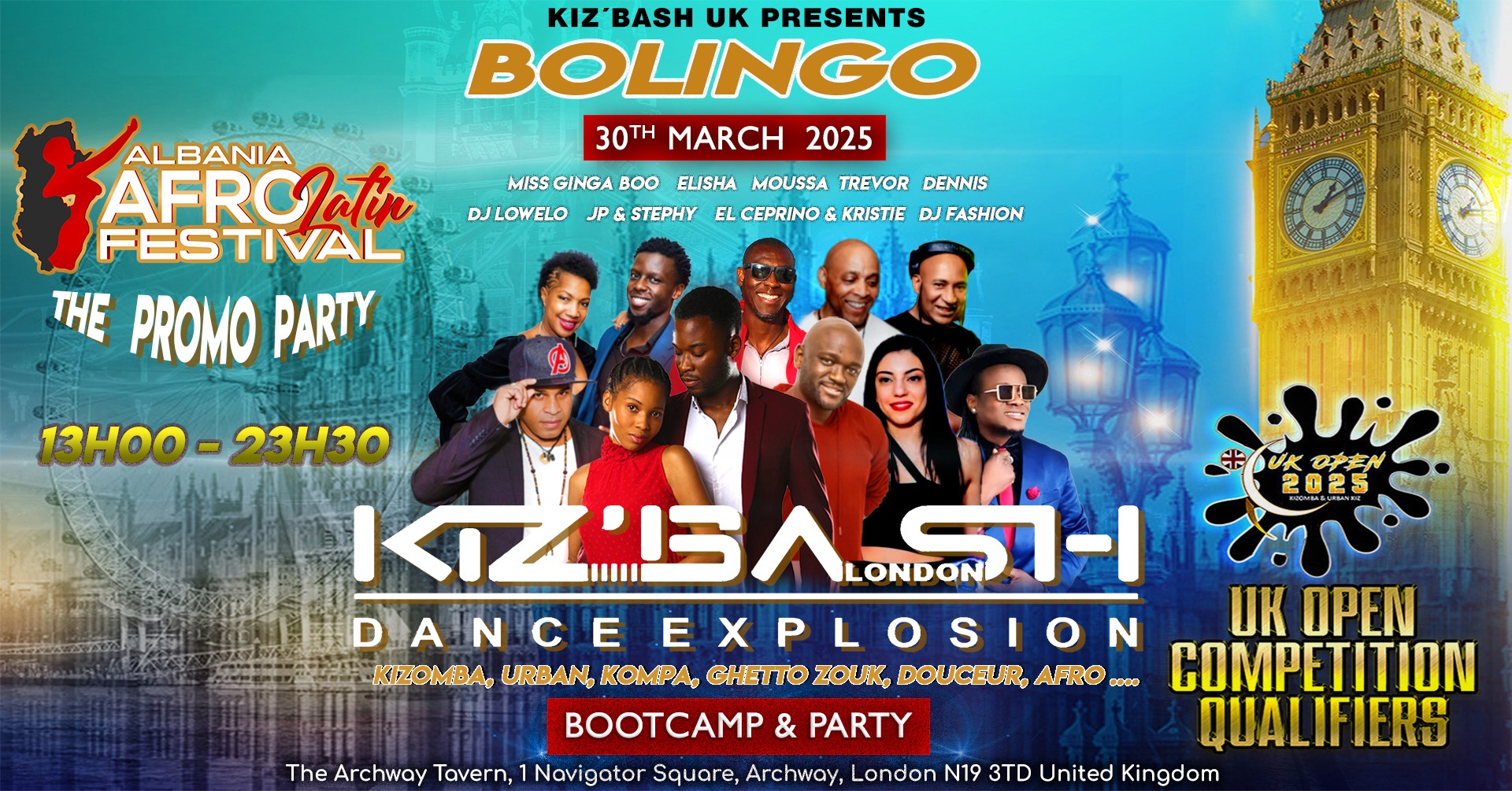 KIZ'BASH UK BOLINGO ALBANIA AFLF PROMO PARTY - UK URBANKIZ LONDON QUALIFIERS