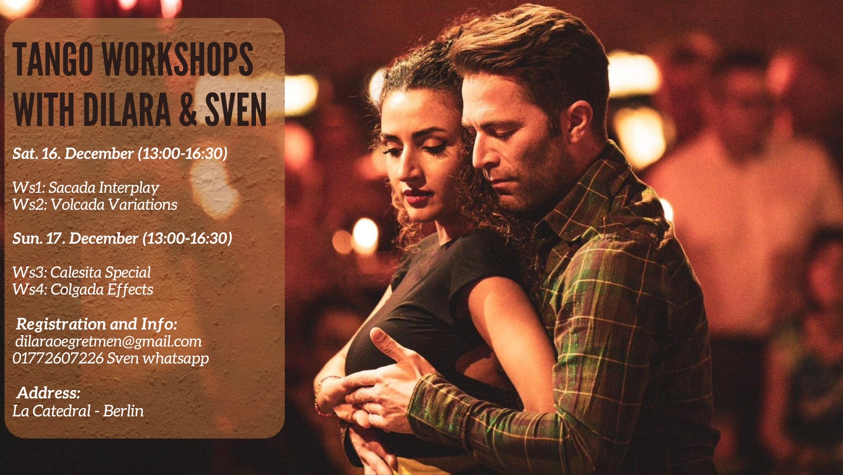 Tango Workshops with Dilara & Sven @La Catedral