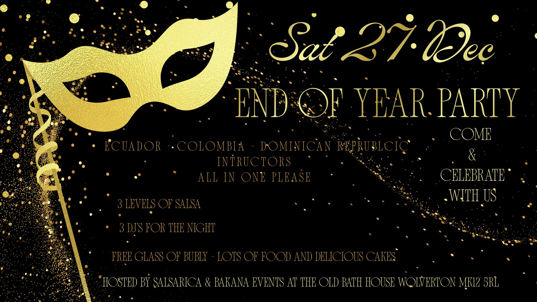 Rica & Bakana "SBK Fiesta MK" End Of Year Party - Sat 27th Dec 2025