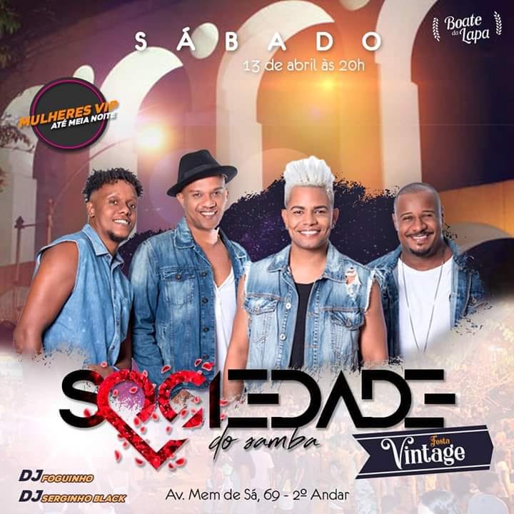 Sociedade Vintage -É Hoje Mulheres Na Lista VIP ATÉ 00H