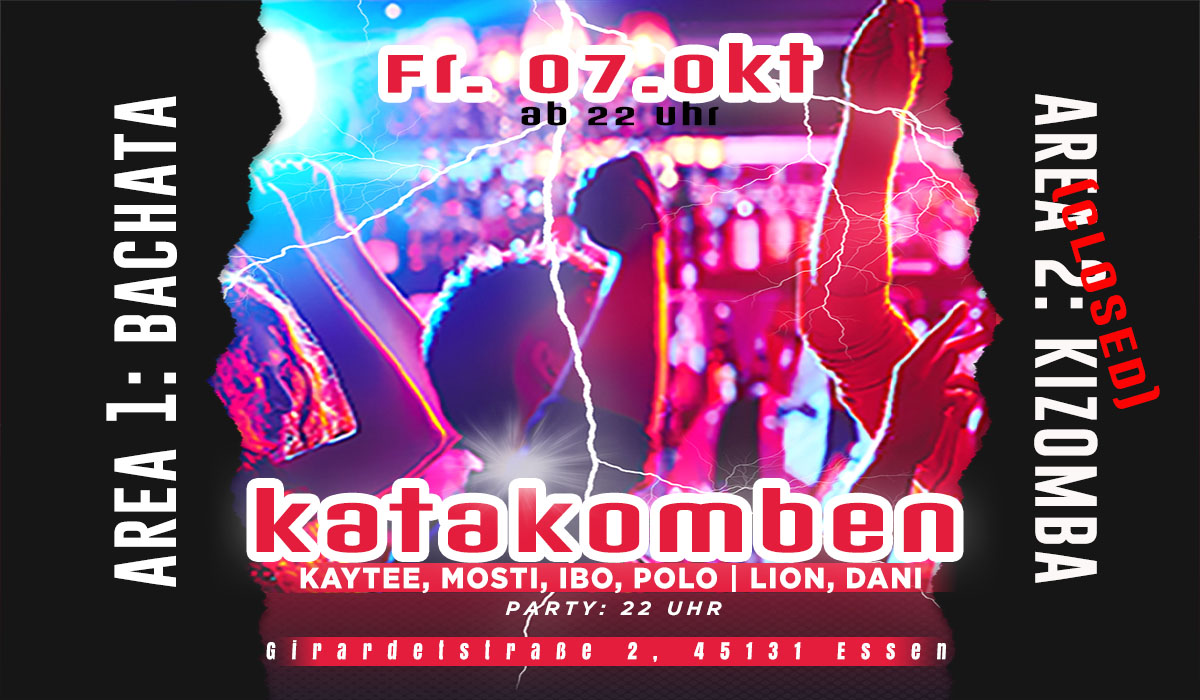 Katakomben Bachata & Kizomba on 2 Areas