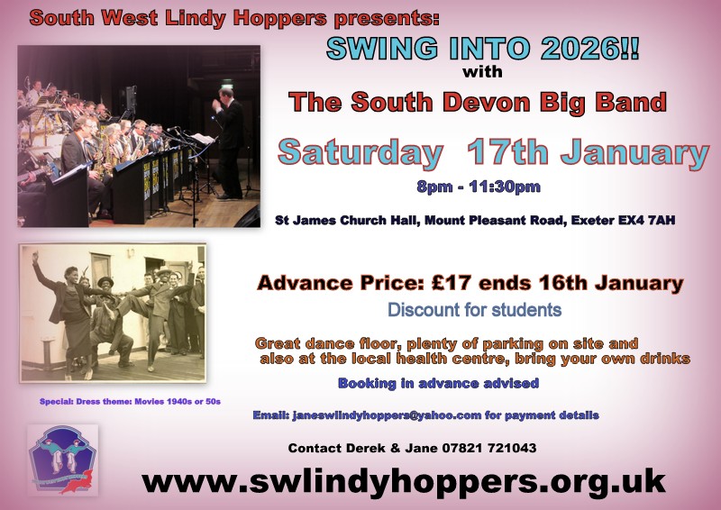 Swing into 2026 with the South Devon Big Band