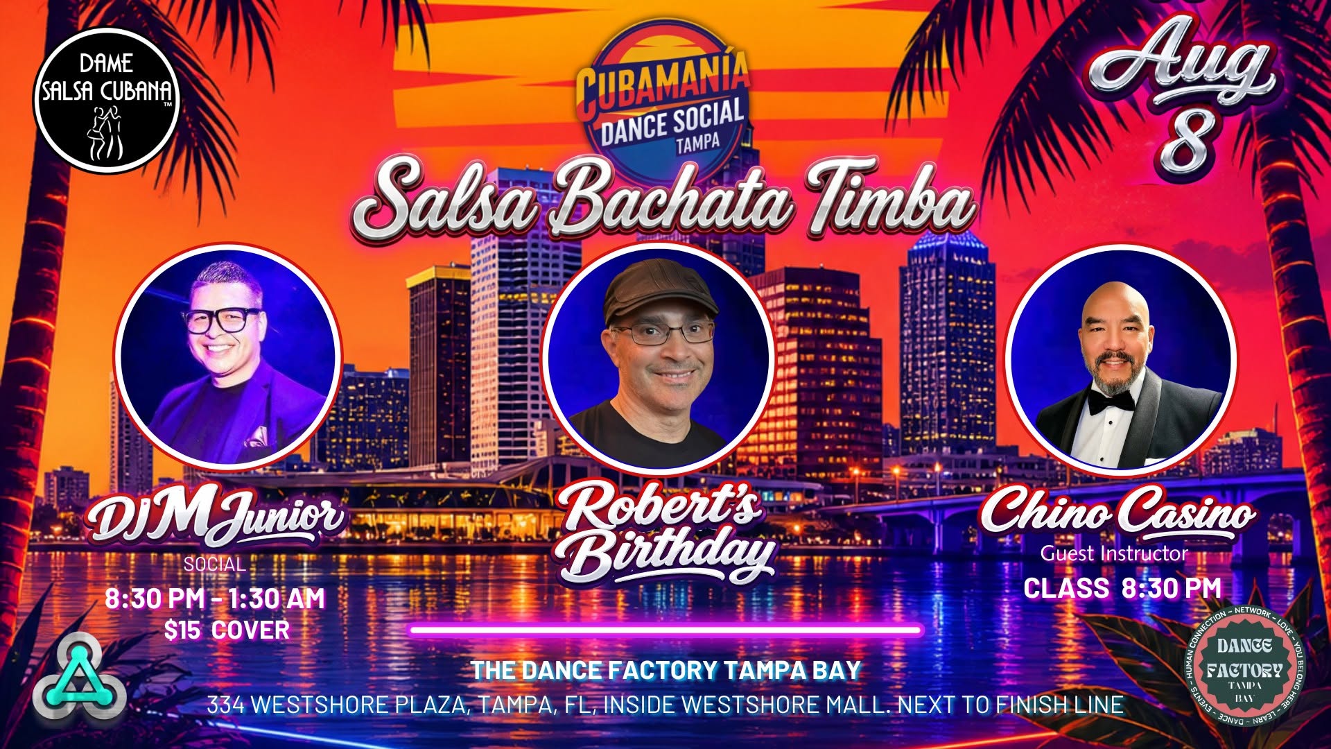 Cubamania Dance Social @The Dance Factory Tampa - Aug