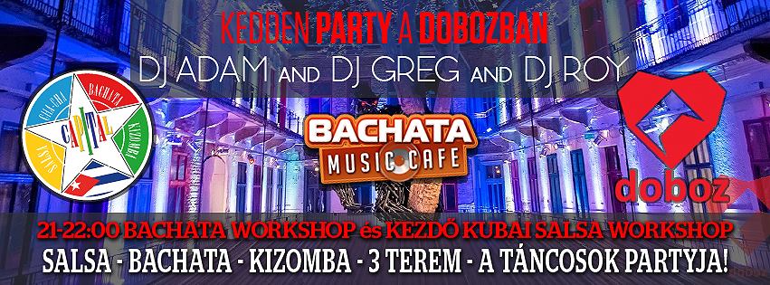 Salsa - Bachata buli a Dobozban, KEDDen!