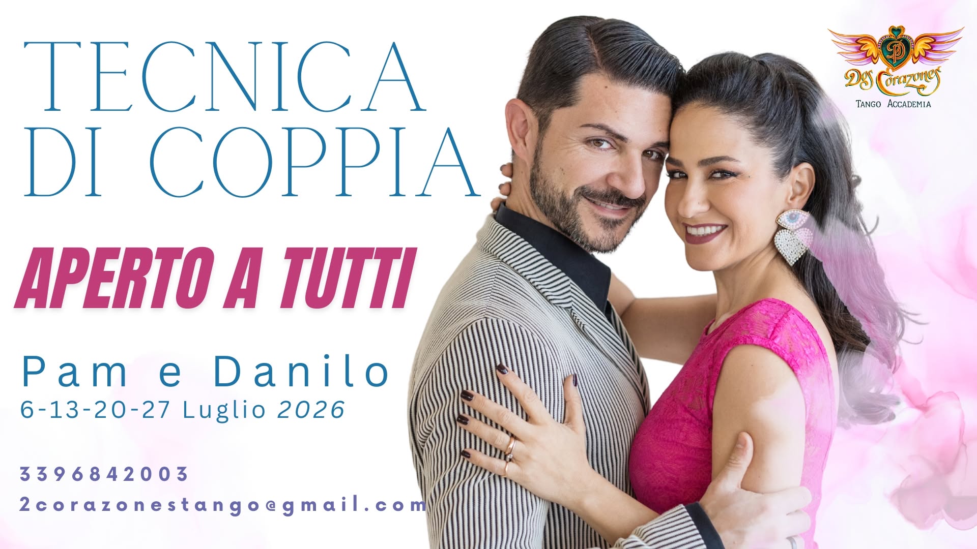 TECNICA DI COPPIA CON DANILO E PAM - 2 Corazones Tango Accademia Rimini