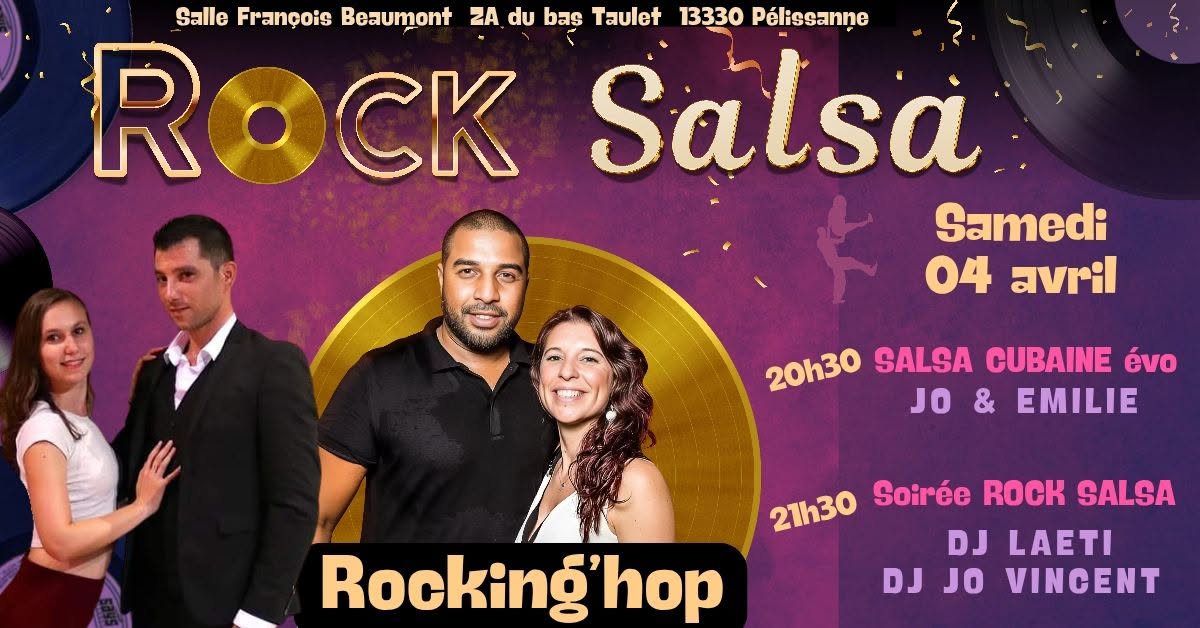 Soirée Rock-Salsa samedi 4 avril à Rocking'hop