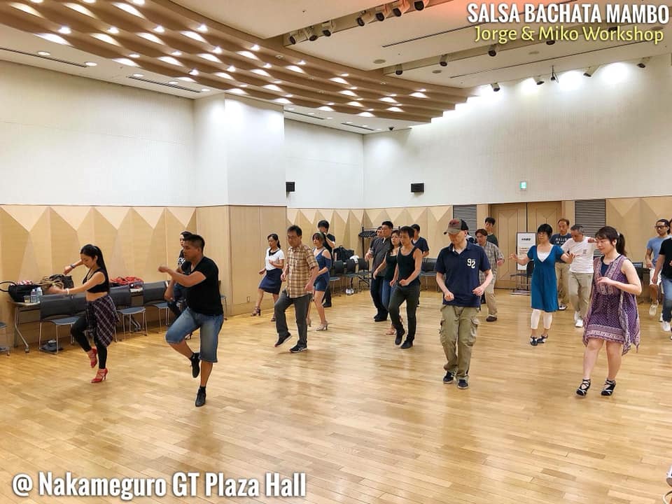 JORGE & MIKO サルサシャイン&ペアサルサ レッスン in 長崎新田スポーツセンター