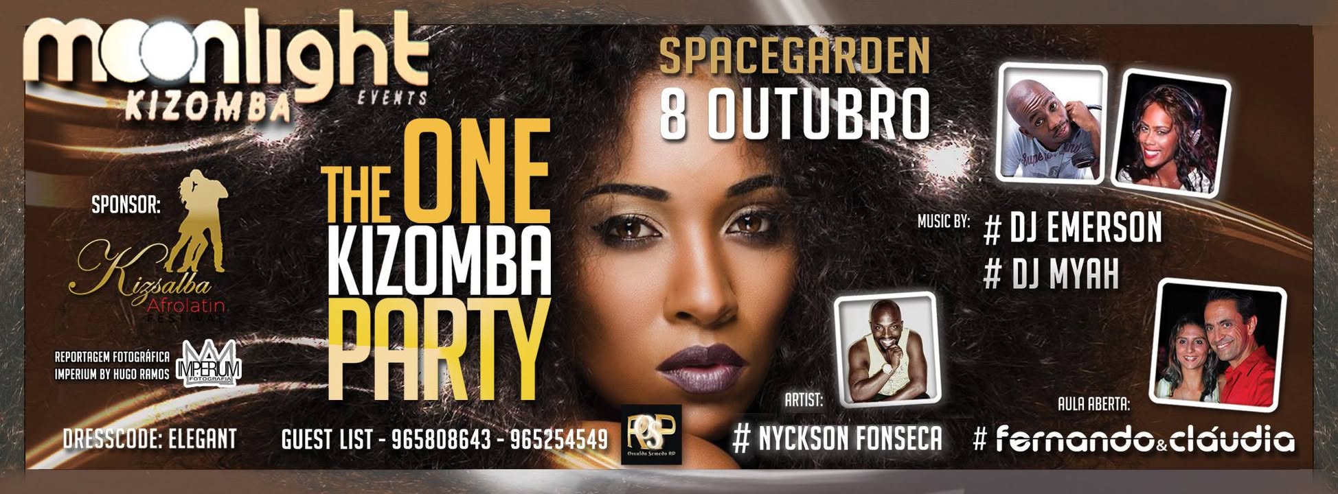 Moonlight Kizomba apresenta "THE ONE Kizomba Party" in Space Gar