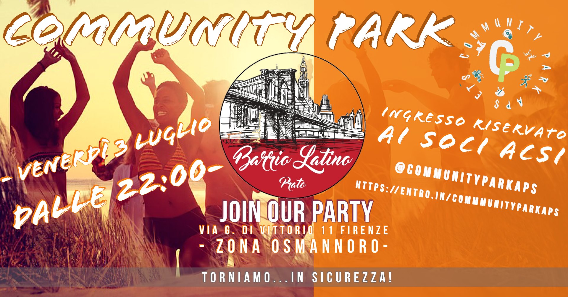 Barrio Latino Prato & Community Park Join our Party !