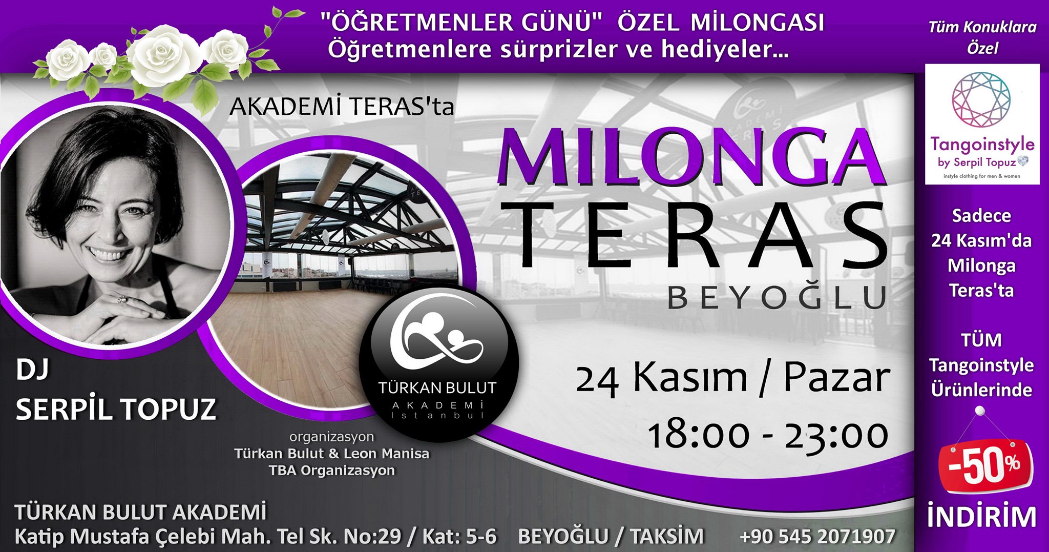 Milonga Teras Öğretmenler Günü Özel Dj Serpil Topuz