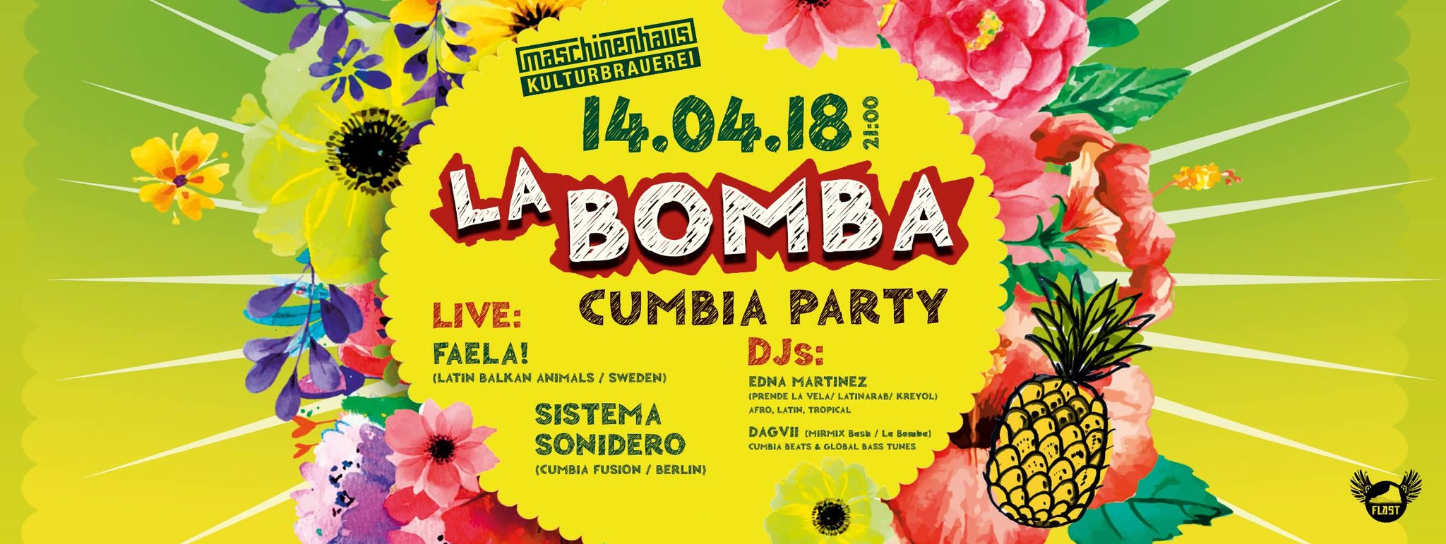 La Bomba Cumbia Party mit Faela! (SWE) & Sistema Sonidero & DJs