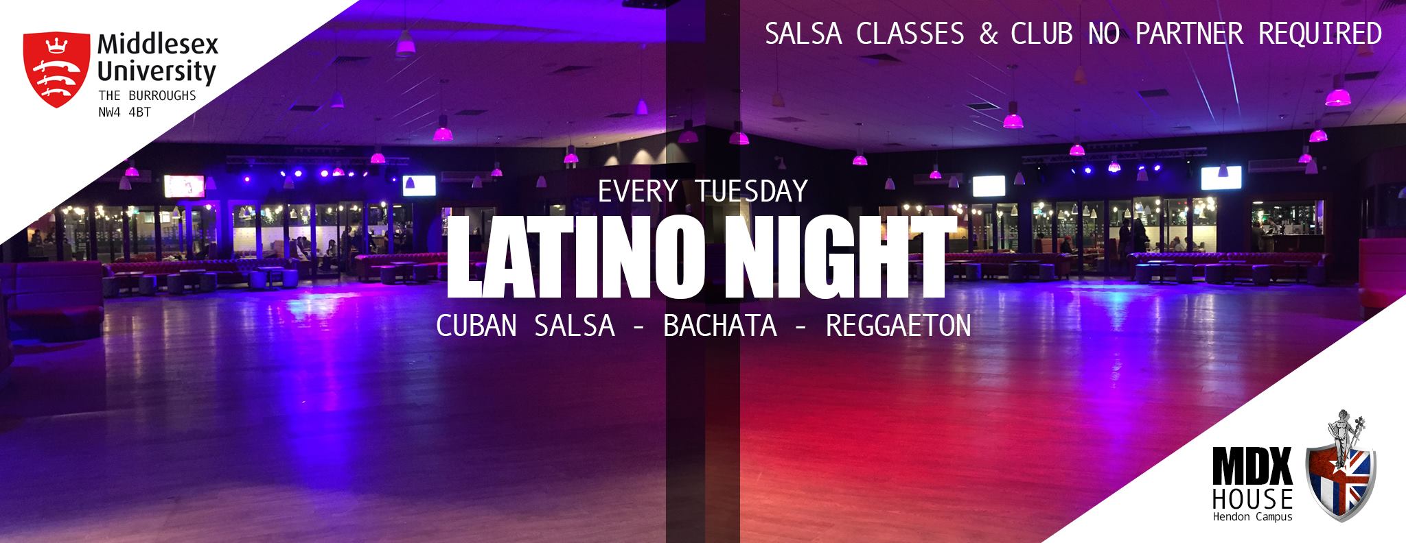 Middlesex University Salsa Classes and Club at MDX House