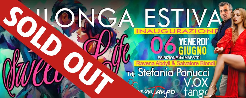 MILONGA D'ESTATE_SWEET LIFE_Inaugurazione_Tj Stefania Panucci_Esibiz. R. Abdyli & S. Biondi