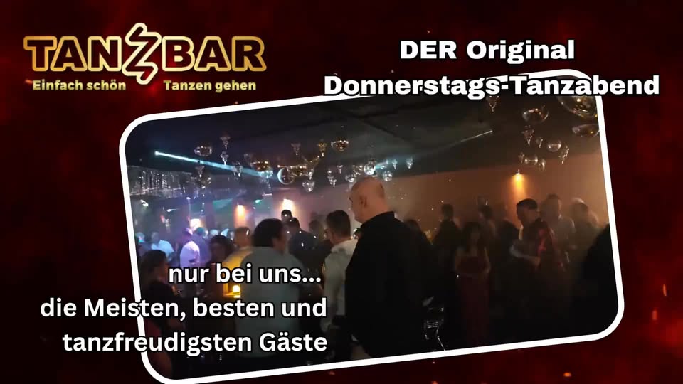 DER ORIGINAL 𝔻𝕠𝕟𝕟𝕖𝕣𝕤𝕥𝕒𝕘𝕤-𝕂𝕦𝕝𝕥-𝕋𝕒𝕟𝕫𝕒𝕓𝕖𝕟𝕕 "Tanz, Tanz, Tanz"