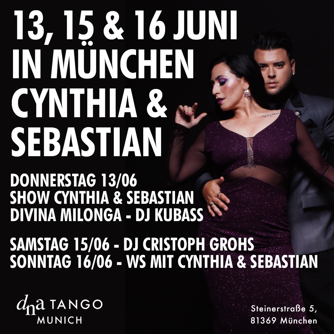 13, 15 & 16 JUNI IN MUNCHEN CYNTHIA & SEBASTIAN